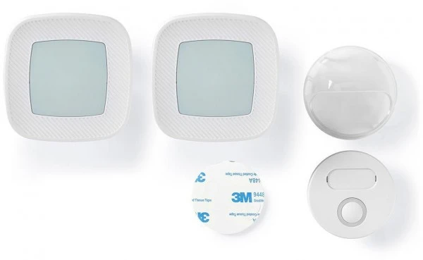 Komfort Nedis DOORB220CWT2 Drahtlos-Türklingel-Set 3 Komfort Nedis DOORB220CWT2 Drahtlos-Türklingel-Set