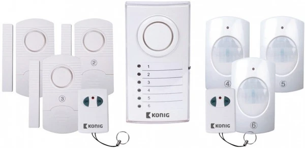 Sicherheit König SAS-ALARM120 Drahtloses Alarmsystem 3 Sicherheit König SAS-ALARM120 Drahtloses Alarmsystem