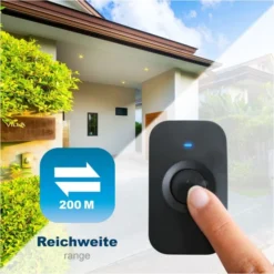 Komfort EAXUS 3-teiliges Türklingel Set Mit 2 Receivern Schwarz 13 Komfort EAXUS 3-teiliges Türklingel Set Mit 2 Receivern Schwarz -Smart Home Verkäufe 1448eaac 09cd 4317 ab79 a850cba2048d 600x600