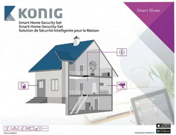Sicherheit König SAS-CLALARM10 Video-Überwachungsanlge Weiss / Anthrazit 6 Sicherheit König SAS-CLALARM10 Video-Überwachungsanlge Weiss / Anthrazit – Bild 4