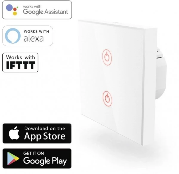 Komfort Hama WiFi-Touch-Wandschalter UP Weiß 8 Komfort Hama WiFi-Touch-Wandschalter UP Weiß – Bild 6