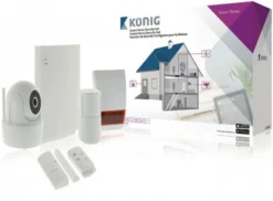 Sicherheit König SAS-CLALARM10 Video-Überwachungsanlge Weiss / Anthrazit