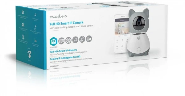 Sicherheit Nedis WIFICI30CGY WLAN Smart-IP-Kamera Überwachungskamera 5 Sicherheit Nedis WIFICI30CGY WLAN Smart-IP-Kamera Überwachungskamera – Bild 3