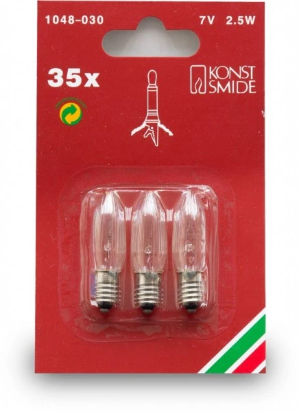 Leuchtmittel Konstsmide Ersatzbirne 7V 3er Blister 3 Leuchtmittel Konstsmide Ersatzbirne 7V 3er Blister