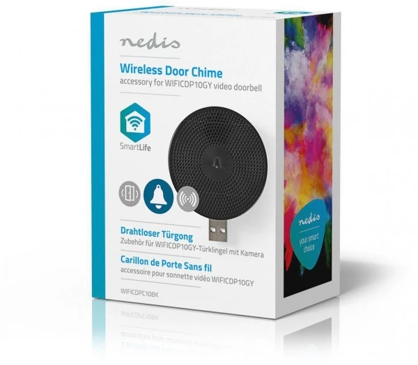 Komfort Nedis WIFICDPC10BK Drahtloser Türgong Für WIFICDP10GY 6 Komfort Nedis WIFICDPC10BK Drahtloser Türgong Für WIFICDP10GY – Bild 4