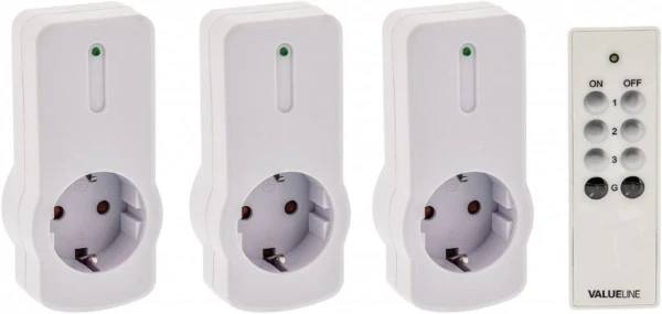 Komfort Valueline VLWSOCKET03 Steckdosensatz (3 Stk.) 4 Komfort Valueline VLWSOCKET03 Steckdosensatz (3 Stk.) – Bild 2