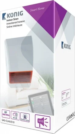 Sicherheit König SAS-CLALIS10 Innenbereichsirene 9 Sicherheit König SAS-CLALIS10 Innenbereichsirene -Smart Home Verkäufe d7b2fb9f e7a8 431d 9b50 49479d29d21a 600x600