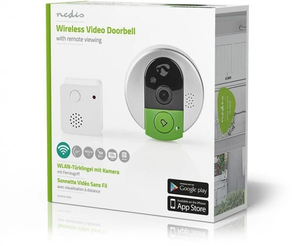 Komfort Nedis DOORPW10CBK WLAN-Türklingel 4 Komfort Nedis DOORPW10CBK WLAN-Türklingel – Bild 2