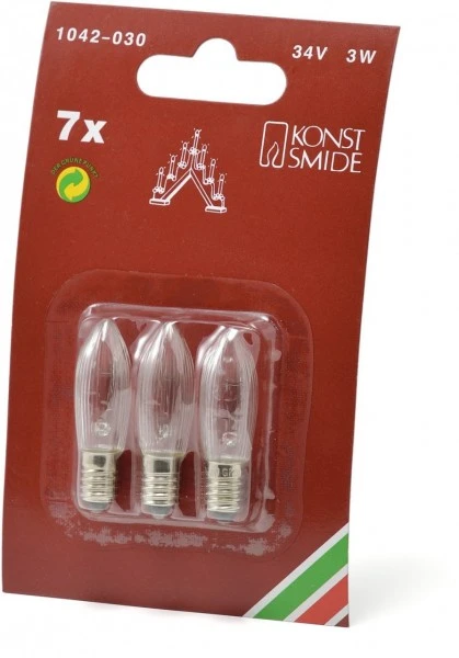 Leuchtmittel Konstsmide Ersatzbirne 34V 3er Blister 3 Leuchtmittel Konstsmide Ersatzbirne 34V 3er Blister – Bild 2